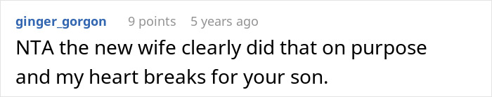 Screenshot of an online comment discussing a mom bragging about no boys necessary and issues with husband’s abandoned son. Screenshot of an online comment discussing a mom bragging about no boys necessary and issues with husband’s abandoned son.