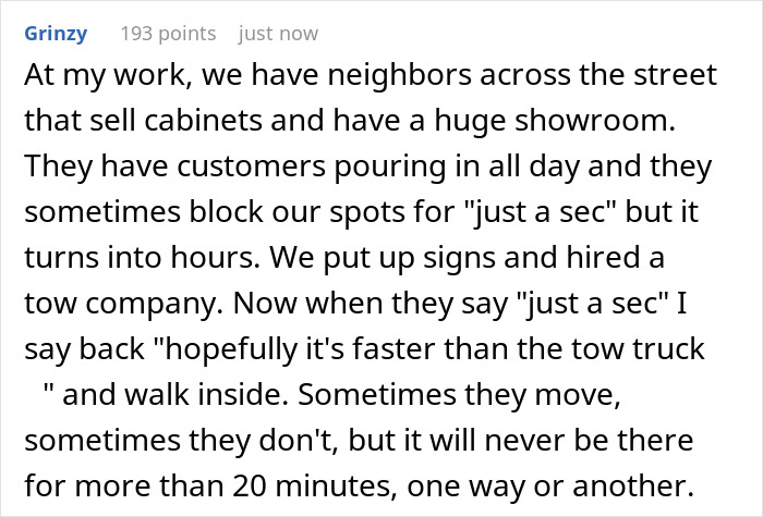 Nurse comes home from long shift to find neighbor blocking driveway again, leading to heated confrontation.