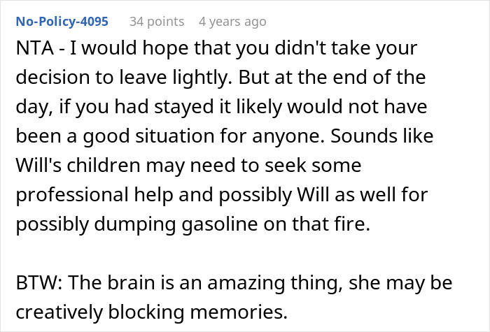 Comment discussing a woman accused of abandoning husband’s kids as she secretly escapes a toxic marriage. Comment discussing a woman accused of abandoning husband’s kids as she secretly escapes a toxic marriage.