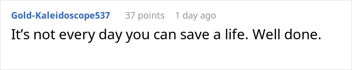 Comment on social media post praising life-saving actions during Korean Airlines passenger medical crisis, highlighting crew protocol concerns.