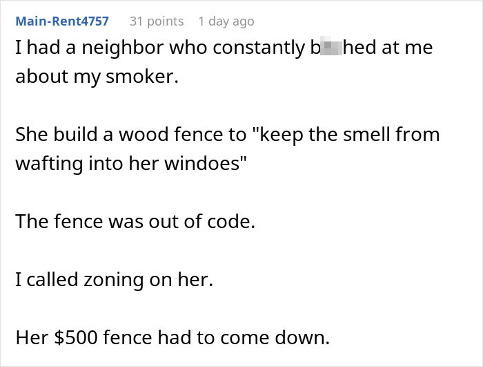 Comment about neighbor wars involving a wood fence dispute and zoning issues in a residential area. Comment about neighbor wars involving a wood fence dispute and zoning issues in a residential area.