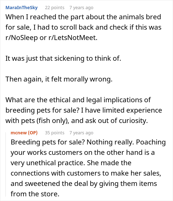 Redacted pet store manager caught defrauding store of $3500 through employee's observations and detailed paper trail.