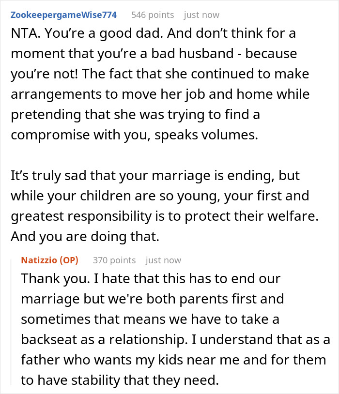 Conversation with Reddit users discussing challenges in marriage, kids, and stepkids relationship focusing on parenting and stability.
