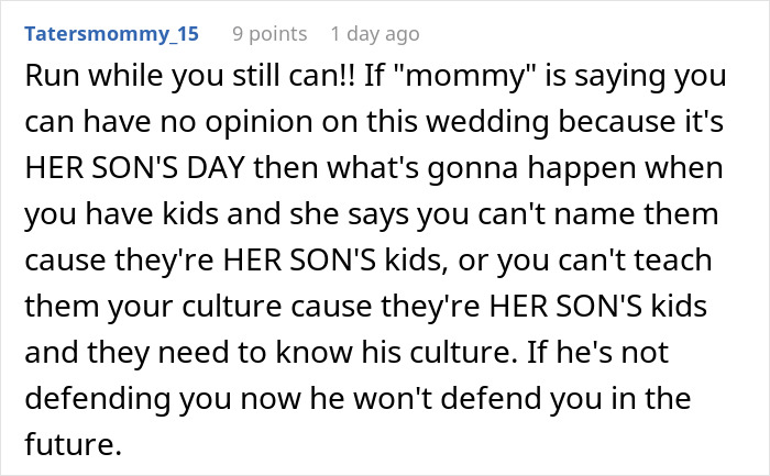 Comment on man lashing out at fianc&eacute;e as his family went dress shopping without her, causing upset.