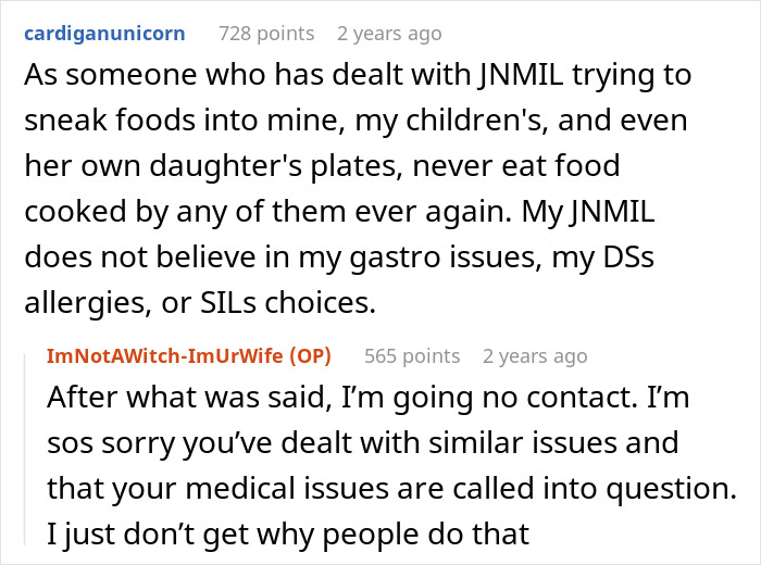 Reddit conversation about a woman accusing her brother-in-law of causing anaphylactic shock by lying about lunch ingredients.