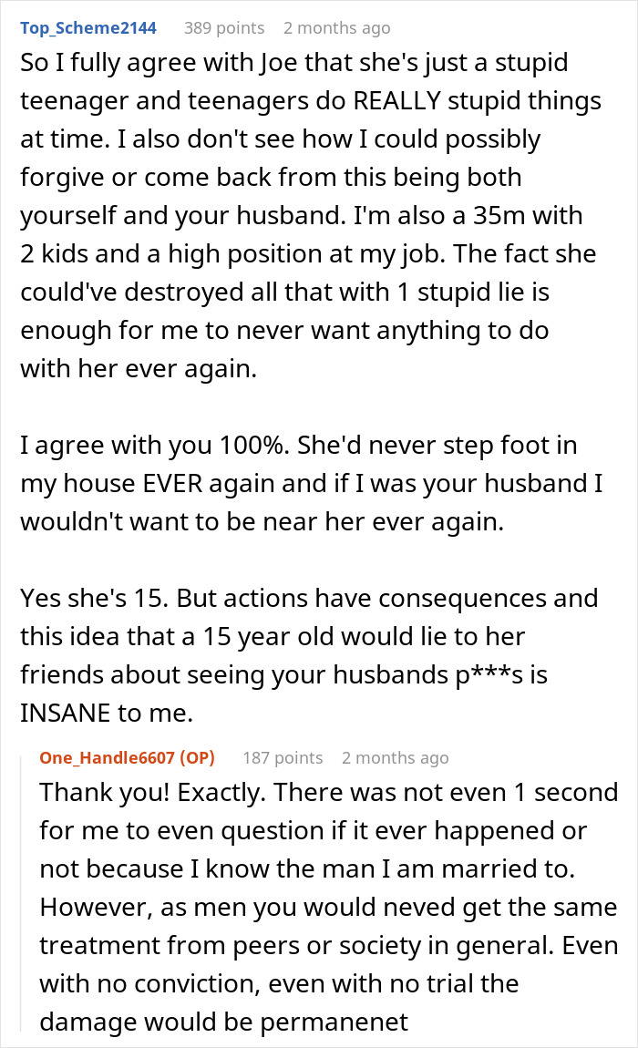 Online discussion about brother daughter family drama exposing trust issues and consequences in a family conflict.