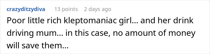 Comment about a woman ending a 15-year friendship after a purse incident and not crying over it.