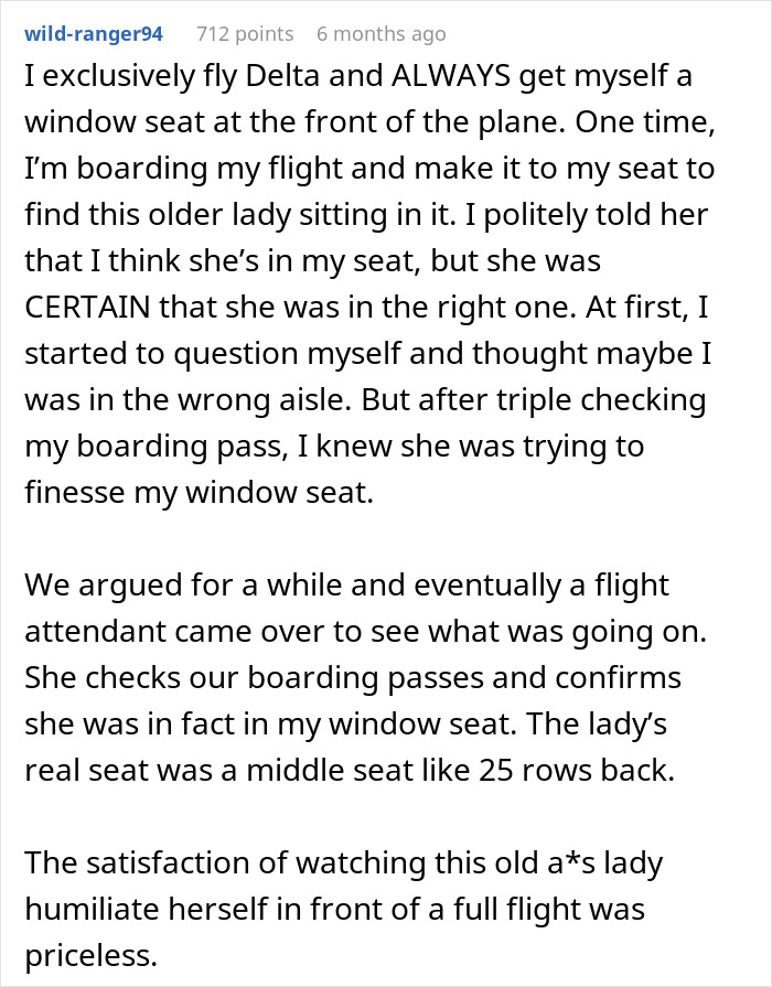 Alt text: Woman refuses to give up her plane seat and enjoys a guilt-free nap while other passengers react.