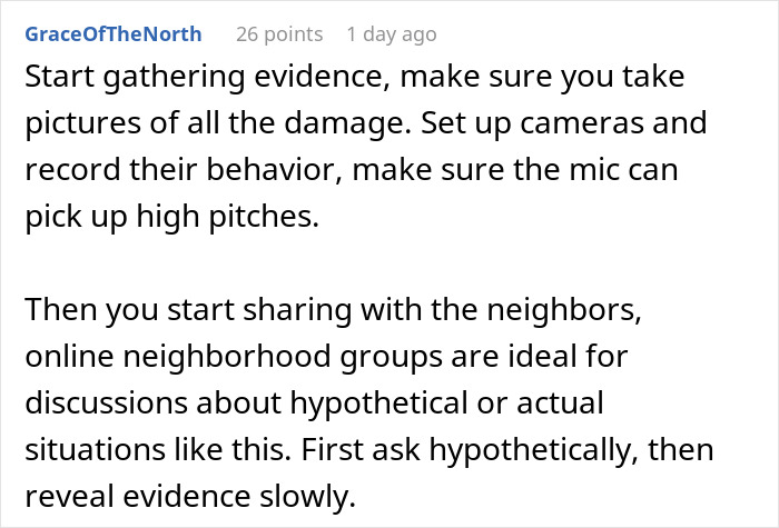 Neighbor admits mom drilled holes in fence to spy, then denies dog taunting in this curious neighborhood dispute.