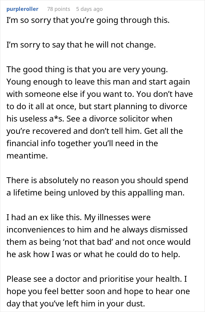 Man steps over passed out wife and goes to bed, showing a changed view of their relationship in a cold moment.