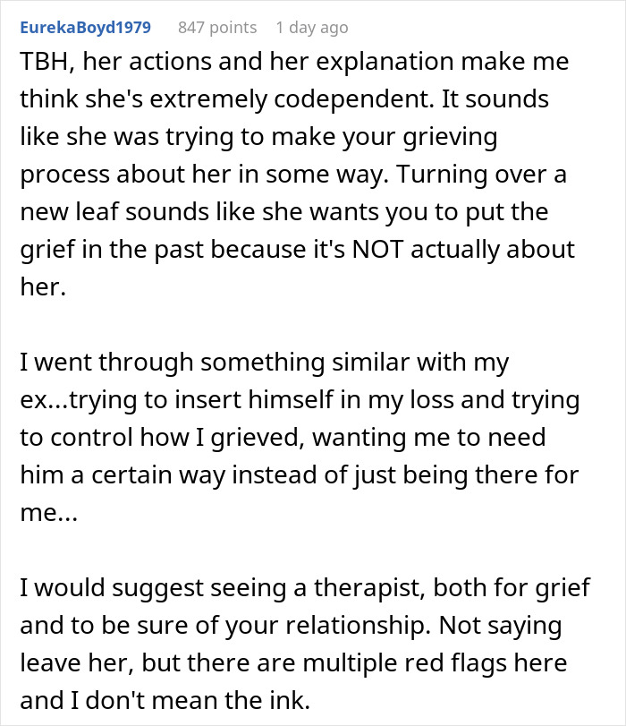 Man breaks up with fiancée after she gets tattoo of his late brother’s face, causing relationship tension. Man breaks up with fiancée after she gets tattoo of his late brother’s face, causing relationship tension.