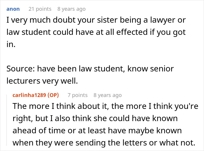 Screenshot of a forum discussion about why a woman never got to study abroad and the truth behind it. Screenshot of a forum discussion about why a woman never got to study abroad and the truth behind it.