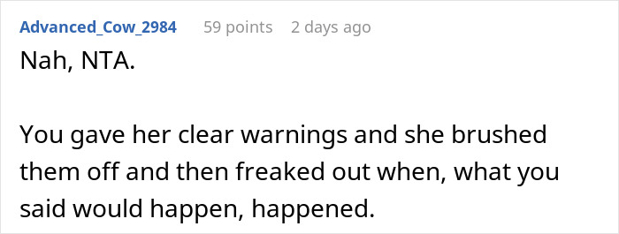 Screenshot of a Reddit comment discussing refusal to pay &pound;2,300 after baby breaks iPhone and Gucci sunglasses.