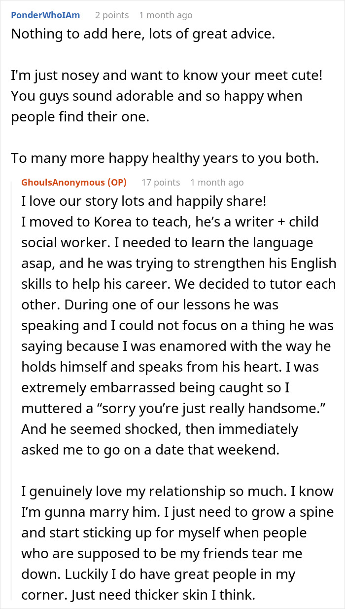 Reddit user shares story about feeling lucky and devastated after friends say her model boyfriend is out of her league.