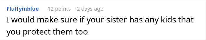 Comment on sister-boyfriend relationship drama advising to ensure protection of sister&rsquo;s kids if any.