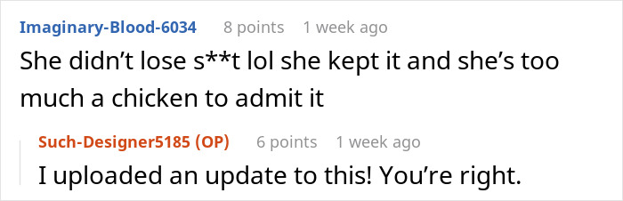 Online conversation about woman ending a 15-year friendship after a purse-related dispute and emotional reaction.