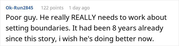 Comment on social media discussing an entitled lady manipulating her boyfriend to break up and demanding free rides afterward.