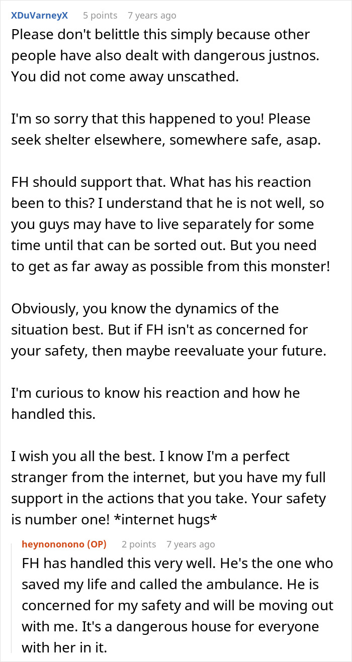 Reddit user offers support after woman suffers anaphylactic shock caused by MIL showing zero remorse.