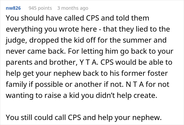 Comment advising to call CPS about single mom abandoning toddler and parents needing to restart life responsibilities.