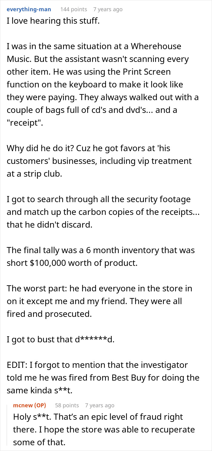 Pet store manager caught defrauding $3500 by employee using observations and paper trail evidence.