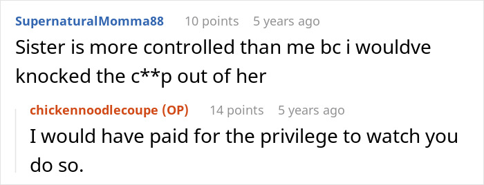 Screenshot of a Reddit conversation discussing MIL ignoring a child&rsquo;s severe allergy, leading to an emergency room visit.