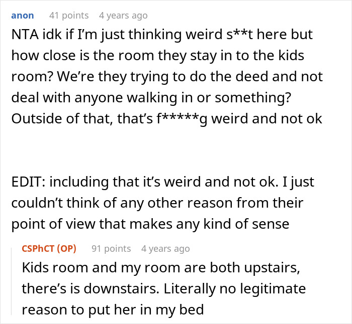 Reddit discussion about a guy letting his girlfriend&rsquo;s kid sleep in roommate&rsquo;s bed causing anger after kid is kicked out.