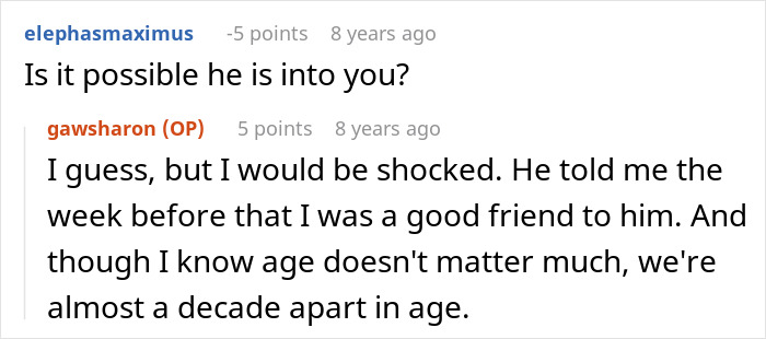 Screenshot of an online conversation discussing a woman setting up a widow and single mom for a date.