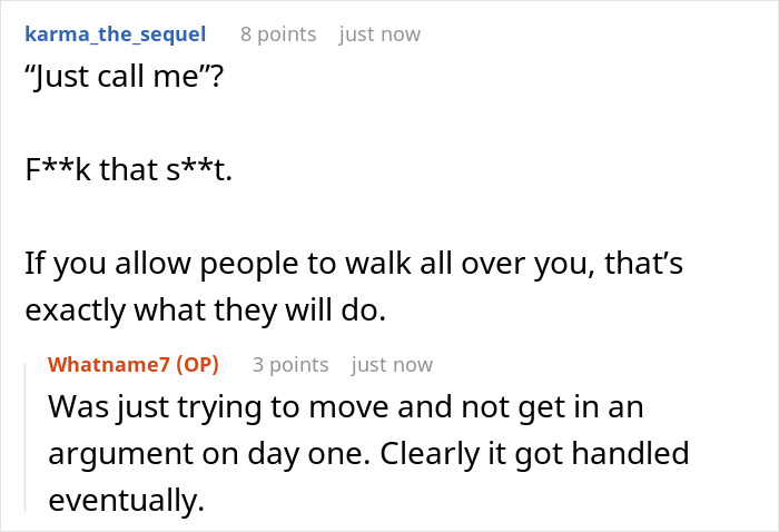 Reddit comments discussing a man towing entitled neighbor&rsquo;s car for blocking his, with a demand for $300 payment.