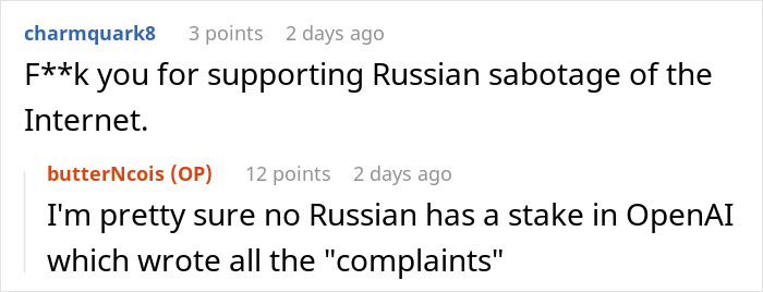Alt text: Online discussion about Russian bots and their role in disrupting bank social media after funds were locked.