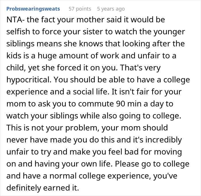 18YO Picks Dorm Life Over Diaper Duty, Mom Slams Him For Being Too Selfish To Raise His 5 Siblings