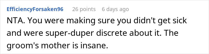 Screenshot of an online discussion about a couple unable to accommodate a friend&rsquo;s diet at a wedding causing drama.