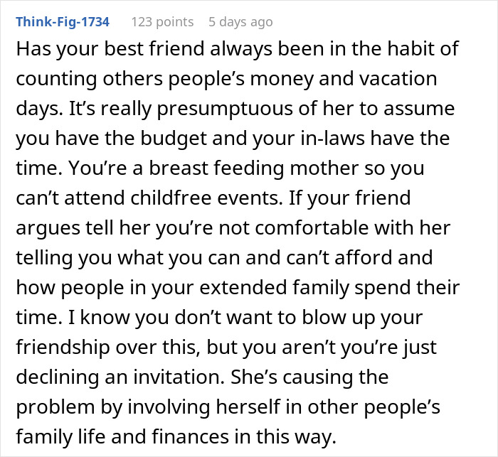 Bride risks friendship by banning BFF from bringing her baby to wedding while others are allowed to bring kids. Bride risks friendship by banning BFF from bringing her baby to wedding while others are allowed to bring kids.