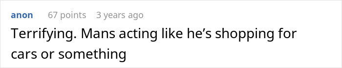 Screenshot of an online comment reacting to a man robotically calculated choosing a wife based on brains instead of heart.