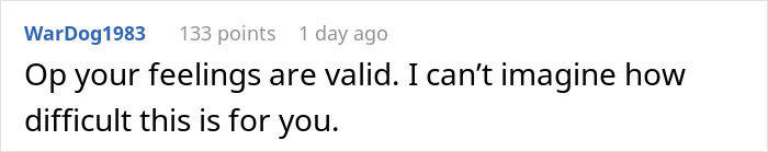 Screenshot of a Reddit comment expressing empathy about a dad turned trans being called mom and its impact on his 18-year-old son. Screenshot of a Reddit comment expressing empathy about a dad turned trans being called mom and its impact on his 18-year-old son.