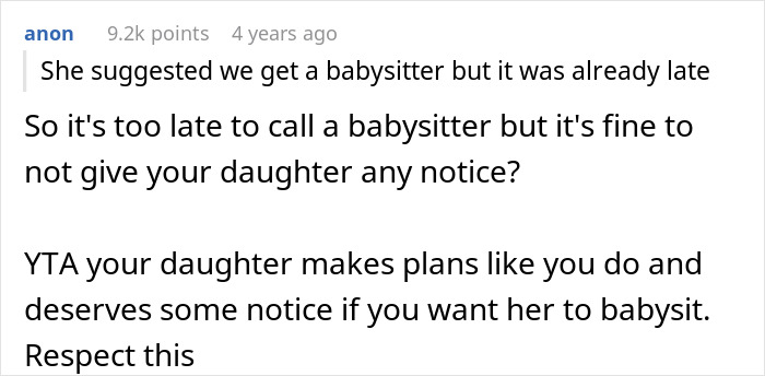 Discussion about dad pulling funding for 17-year-old after choosing friend&rsquo;s farewell party over babysitting siblings.