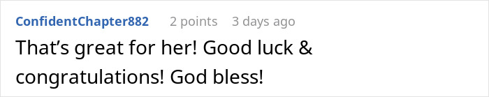Screenshot of a supportive online comment congratulating someone after their mom’s old boss had a meltdown because she quit. Screenshot of a supportive online comment congratulating someone after their mom’s old boss had a meltdown because she quit.