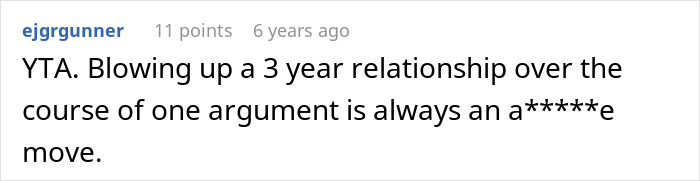 Screenshot of a Reddit comment discussing a relationship argument after a woman planned a solo trip and told partner last minute. Screenshot of a Reddit comment discussing a relationship argument after a woman planned a solo trip and told partner last minute.