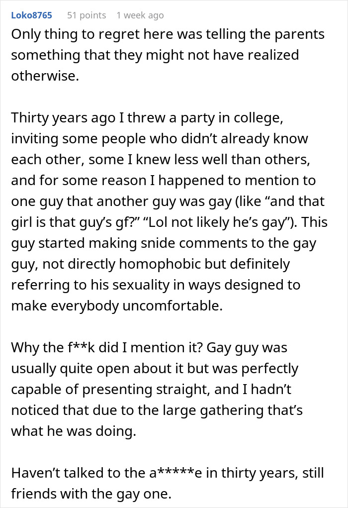 Text post discussing a man pranking girlfriend&rsquo;s parents to support his autistic sister, sparking relationship objections.