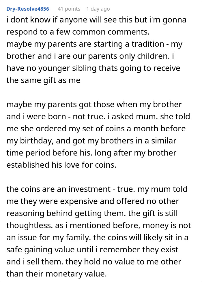 Teen disappointed and deeply hurt by parents gift, feeling unappreciated on her 18th birthday celebration.