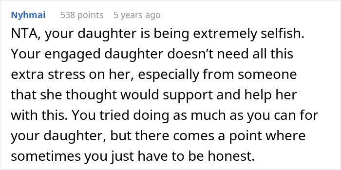 Comment discussing a single sister struggling with her sibling&rsquo;s engagement and the emotional stress involved.