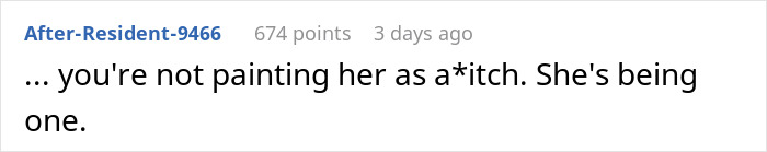 Screenshot of an online comment discussing a woman forbidding her brother-in-law from talking to her despite seeing her nephew less.
