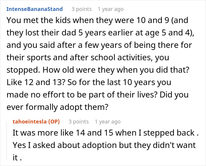 Stepkids treated stepdad with indifference expect inheritance; stepdad rejects their claims firmly.