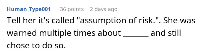 Screenshot of an online comment discussing a woman refusing to pay &pound;2,300 after baby breaks iPhone and Gucci sunglasses.