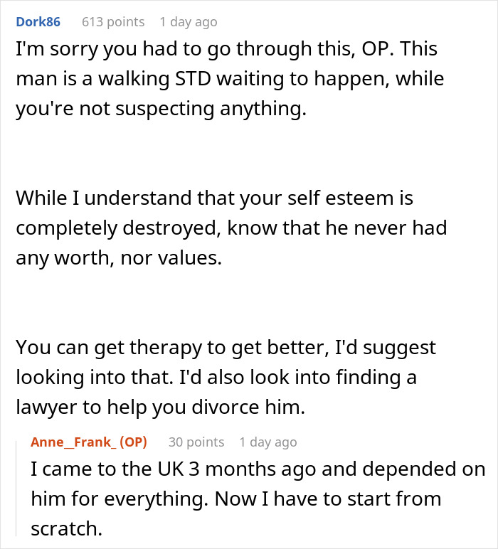 Reddit user advises woman who learned she was her husband’s second choice to seek therapy and divorce support for recovery. Reddit user advises woman who learned she was her husband’s second choice to seek therapy and divorce support for recovery.