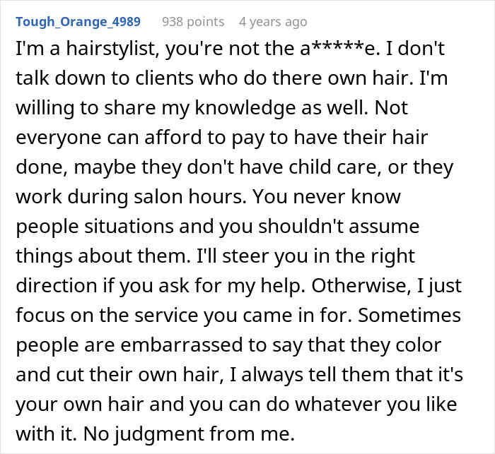 Customer Gets Shamed By Salon Employee Over Box Dye, Decides A One-Star Review Is The Best Revenge Customer Gets Shamed By Salon Employee Over Box Dye, Decides A One-Star Review Is The Best Revenge