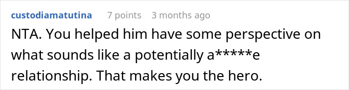 Screenshot of a forum comment where a user discusses confronting a married coworker about his wife’s behavior and fears of divorce. Screenshot of a forum comment where a user discusses confronting a married coworker about his wife’s behavior and fears of divorce.