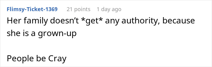 Screenshot of a comment about a mom furious over ex allowing stepdaughter to date and have a love nest after bio-dad said no.