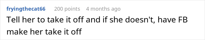 Screenshot of a Reddit comment discussing a woman calling out her MIL for hijacking pregnancy with FB profile pic.