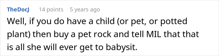 Screenshot of a forum comment discussing ignoring a child&rsquo;s severe allergy and consequences involving MIL and babysitting.