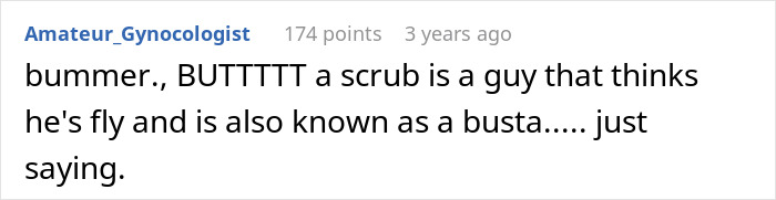 Screenshot of a Reddit comment discussing attitudes toward guys who refuse to work or help out in relationships.